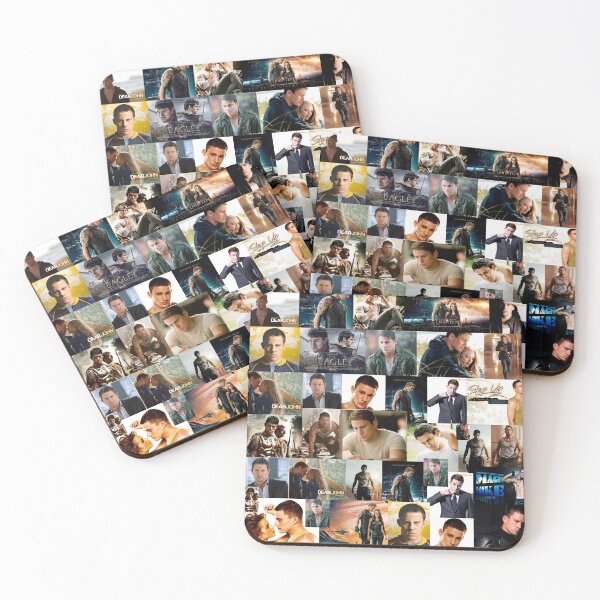 Item preview, Collage de fotos cuadrado sin costuras de Channing Tatum designed and sold by GoghGetta.