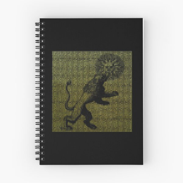 Item preview, Binary Lion - 1s + 0s designed and sold by alchemyopolis.