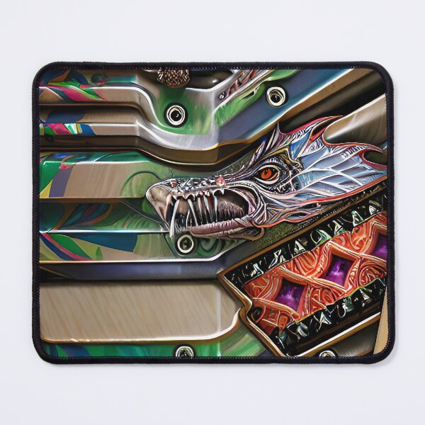 Item preview, Chrome dragon abstract white 1990's oak designed and sold by SK8N.