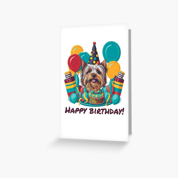Aperçu de l'œuvre joyeux anniversaire Yorkshire créée et vendue par ARTSY900.