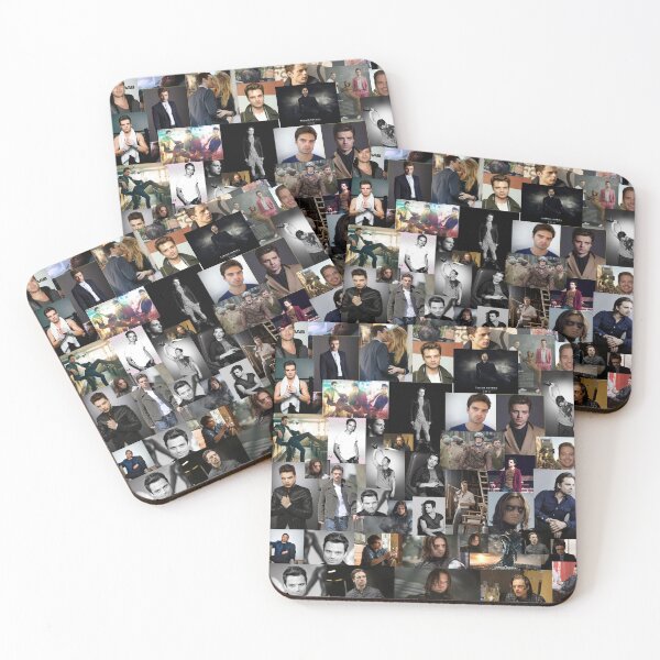 Item preview, Sebastian Stan Seamless Squarish Photo Collage designed and sold by GoghGetta.
