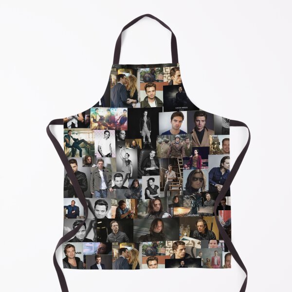 Item preview, Sebastian Stan Seamless Squarish Photo Collage designed and sold by GoghGetta.