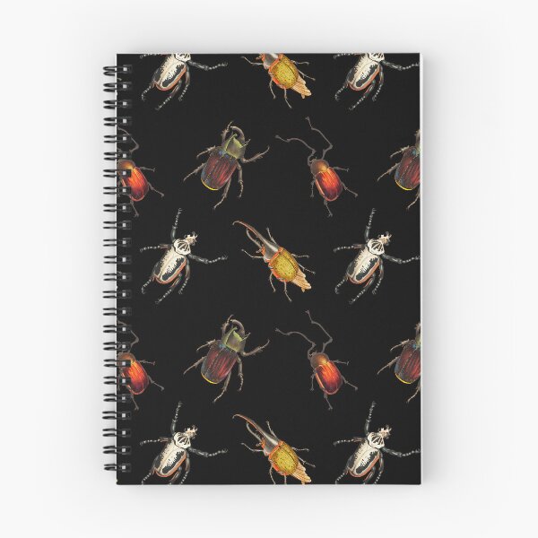 Item preview, Vintage Beetle Pattern 2 on Black designed and sold by Melissa Mielke.