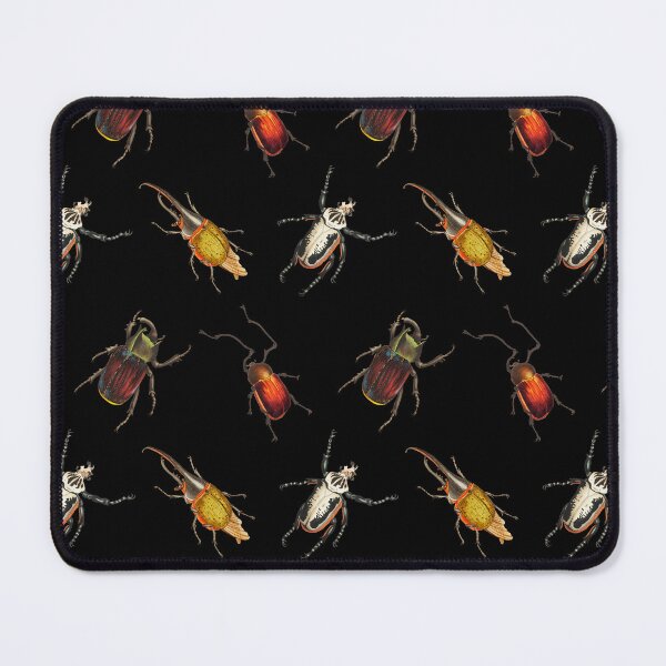 Item preview, Vintage Beetle Pattern 2 on Black designed and sold by Melissa Mielke.