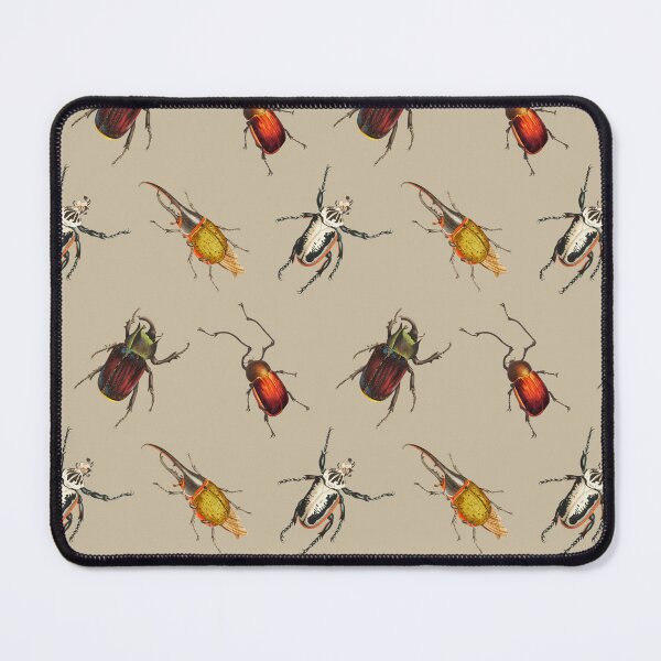 Item preview, Vintage Beetle Pattern 2 on Brown designed and sold by Melissa Mielke.