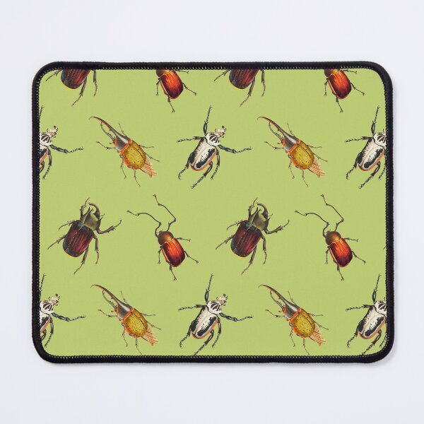 Item preview, Vintage Beetle Pattern 2 on Light Green designed and sold by Melissa Mielke.