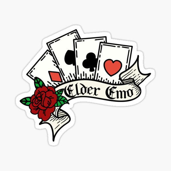 Item preview, Elder Emo Tattoo designed and sold by CreativeArts Studio.