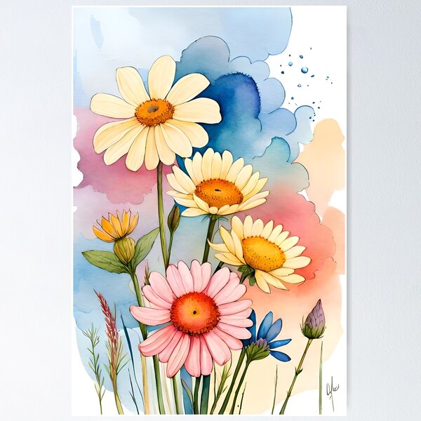 Item preview, Watercolor Flowers 4 designed and sold by PiriStore.