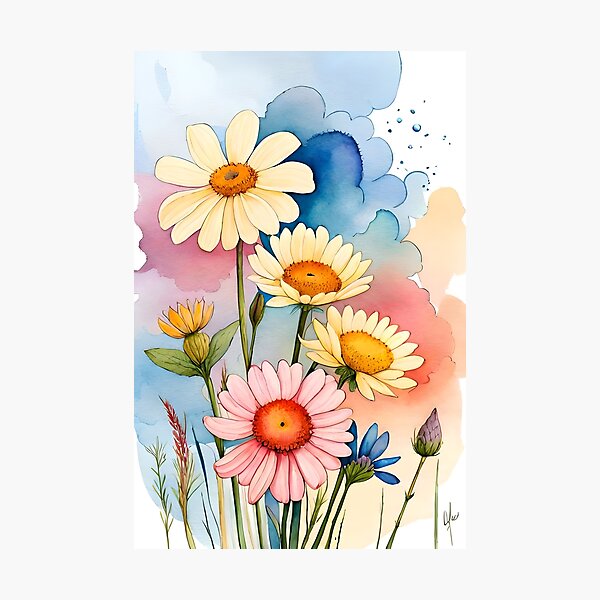Item preview, Watercolor Flowers 4 designed and sold by PiriStore.