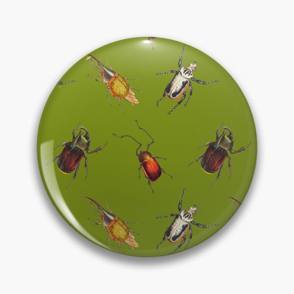 Item preview, Vintage Beetle Pattern 2 on Green designed and sold by Melissa Mielke.