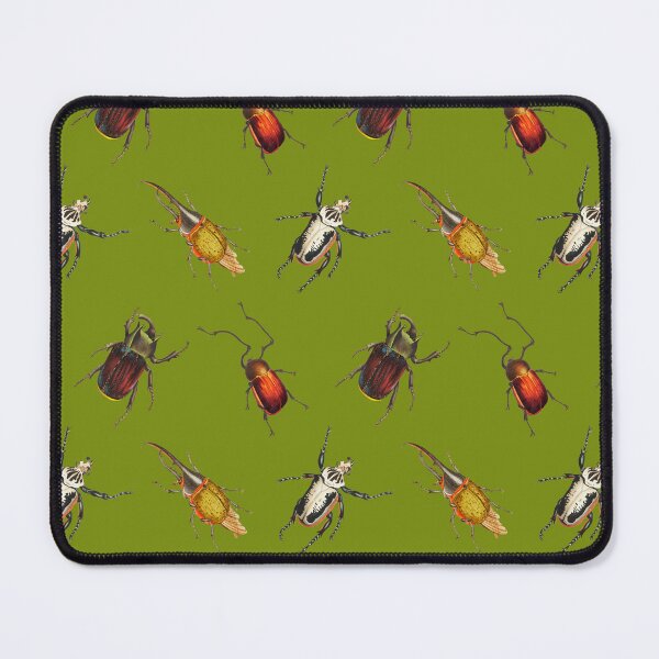 Item preview, Vintage Beetle Pattern 2 on Green designed and sold by Melissa Mielke.