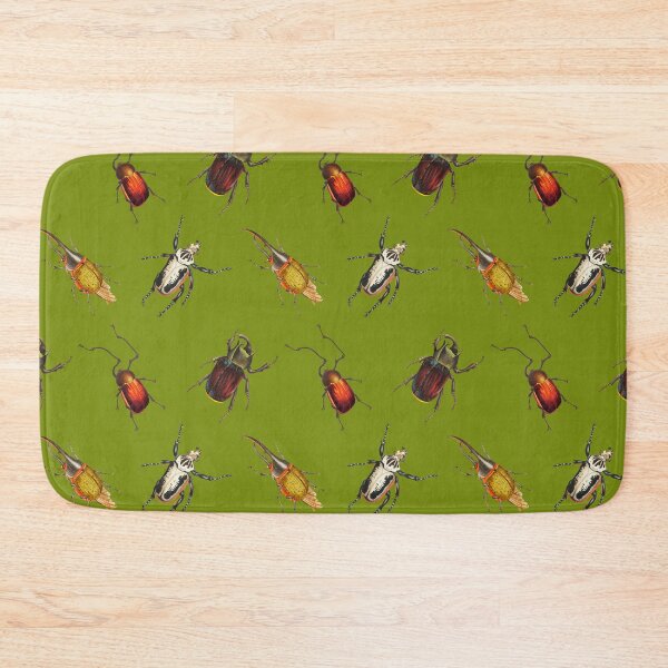 Item preview, Vintage Beetle Pattern 2 on Green designed and sold by Melissa Mielke.