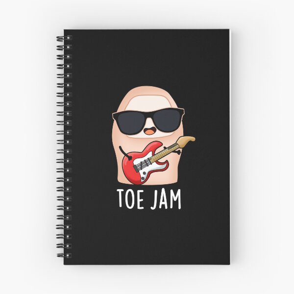 Artikelvorschau, Toe Jam Lustige Musik-Wortspiele (Dark BG) entworfen und verkauft von punnybone.
