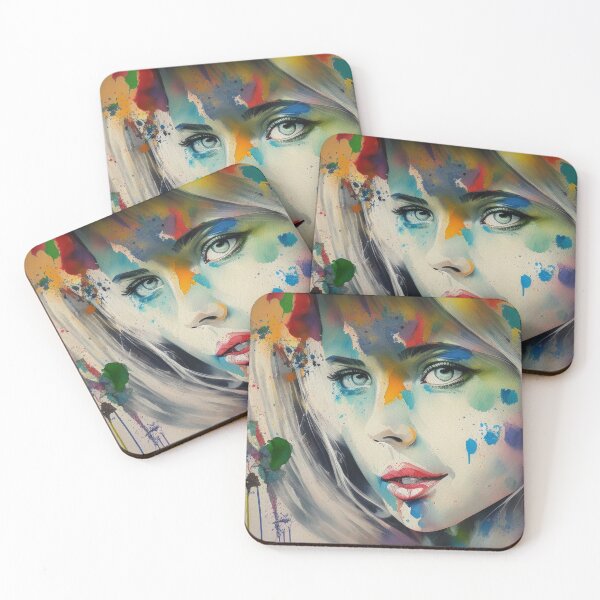 Item preview, Watercolor Girl - Cool Art designed and sold by joejiing.