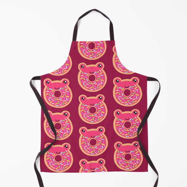 Item preview, Cute dark pink frog donut designed and sold by charmednight.