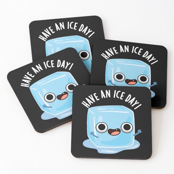 Item preview, Have A Ice Day Funny Ice Puns (Dark BG) designed and sold by punnybone.