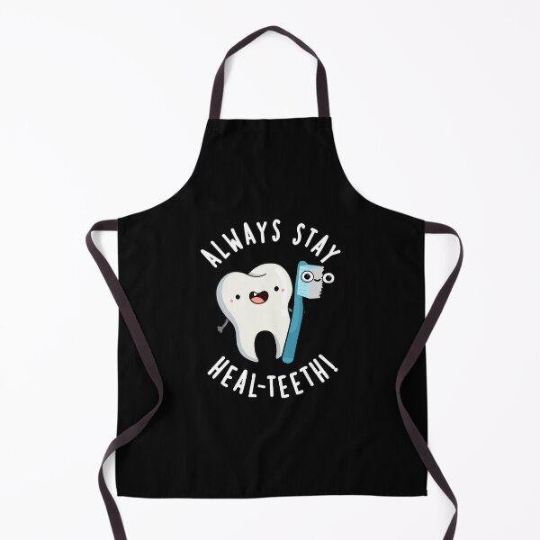 Item preview, Always Stay Heal-teeth Funny Dental Puns (Dark BG) designed and sold by punnybone.