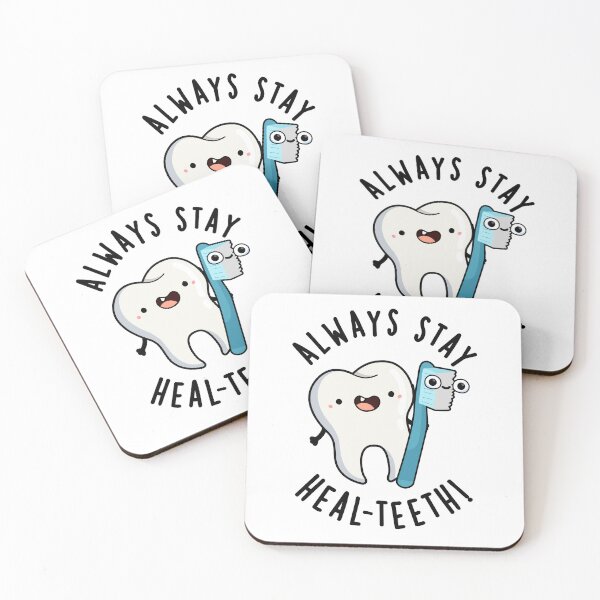 Item preview, Always Stay Heal-teeth Funny Dental Puns  designed and sold by punnybone.