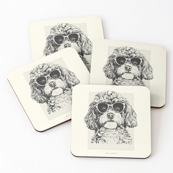 Item preview, Cavachon Digital Sketch Drawing Illustration designed and sold by rafaeltto.