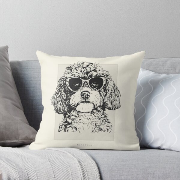 Item preview, Cavachon Digital Sketch Drawing Illustration designed and sold by rafaeltto.