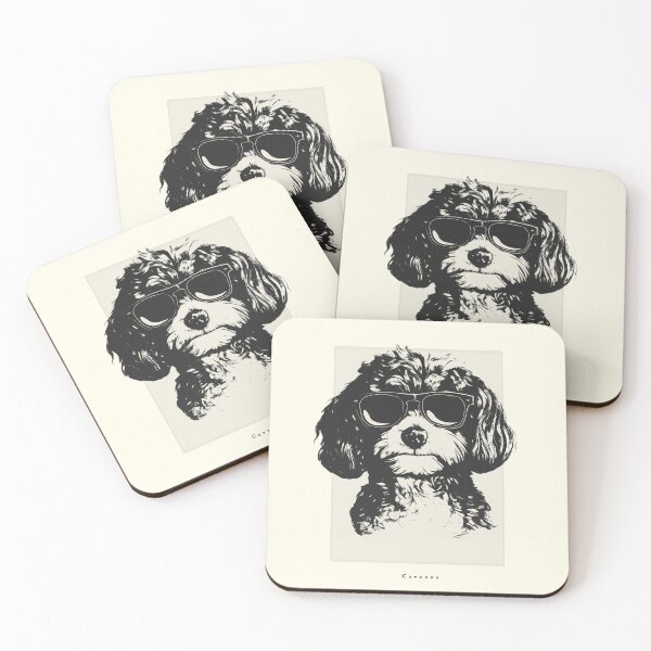 Item preview, Cavapoo Digital Sketch Drawing Illustration designed and sold by rafaeltto.
