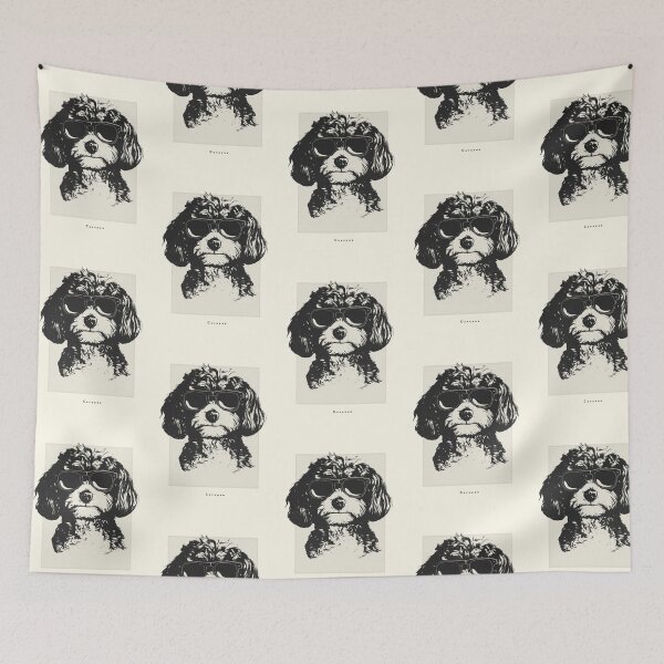 Item preview, Cavapoo Digital Sketch Drawing Illustration designed and sold by rafaeltto.