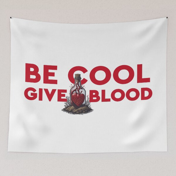 Item preview, Be Cool Give Blood Heart In SOS Bottle designed and sold by Zazizu.