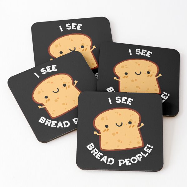 Item preview, I See Bread People Funny Movie Quote Pun (Dark BG) designed and sold by punnybone.
