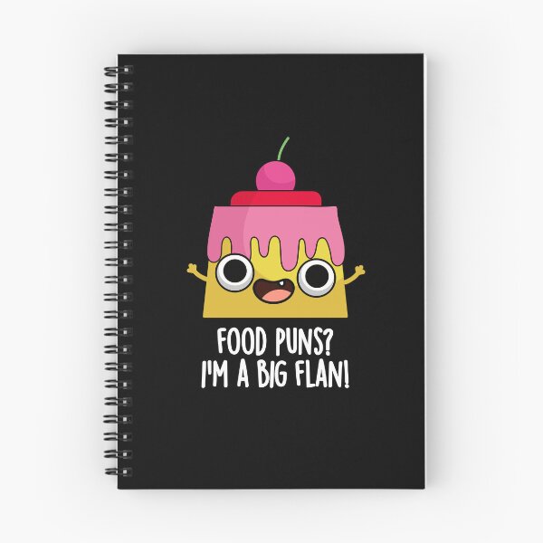 Item preview, Food Puns - I'm A Big Flan Funny Dessert Puns (Dark BG) designed and sold by punnybone.
