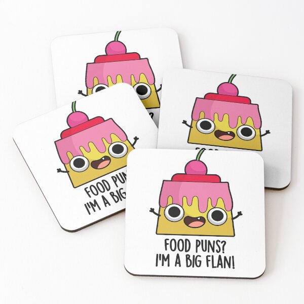 Item preview, Food Puns - I'm A Big Flan Funny Dessert Puns  designed and sold by punnybone.
