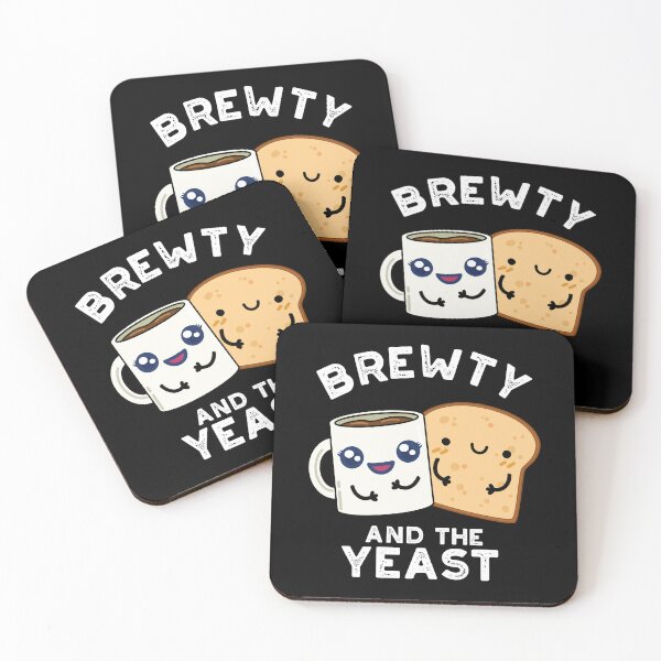Item preview, Brewty And The Yeast Funny Bread Puns (Dark BG) designed and sold by punnybone.
