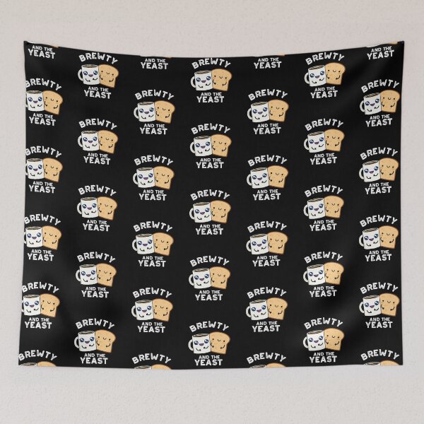 Item preview, Brewty And The Yeast Funny Bread Puns (Dark BG) designed and sold by punnybone.