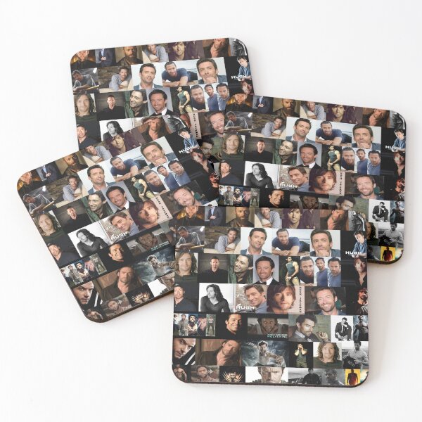 Item preview, Hugh Jackman Seamless Photo Collage designed and sold by GoghGetta.