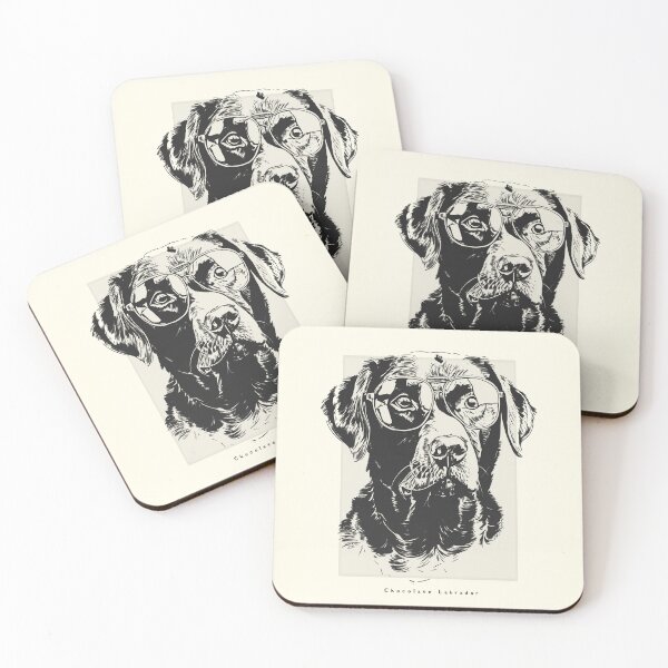 Item preview, Chocolate Labrador Digital Sketch Drawing Illustration designed and sold by rafaeltto.