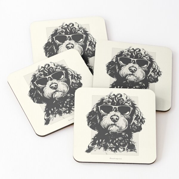 Item preview, Cockapoo Digital Sketch Drawing Illustration designed and sold by rafaeltto.