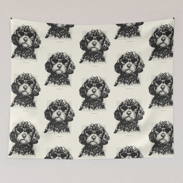 Item preview, Cockapoo Digital Sketch Drawing Illustration designed and sold by rafaeltto.