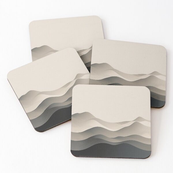 Item preview, Wavy abstract minimalist line art design designed and sold by Feluceo.