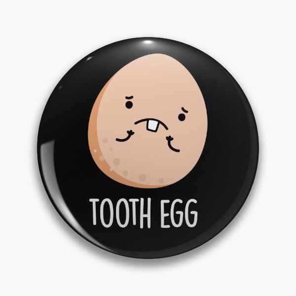 Item preview, Tooth Egg Toothache Funny Dental Puns (Dark BG) designed and sold by punnybone.