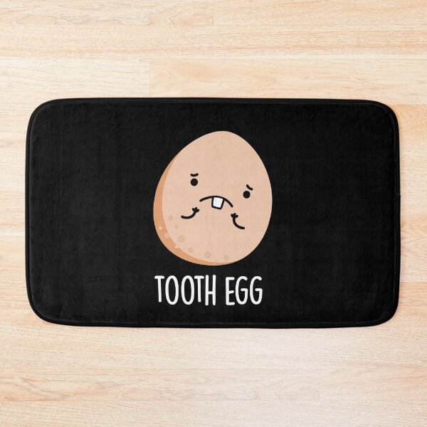 Item preview, Tooth Egg Toothache Funny Dental Puns (Dark BG) designed and sold by punnybone.