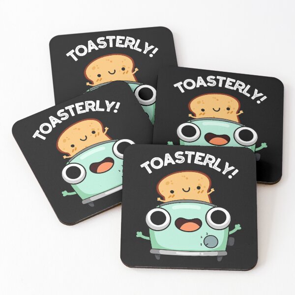 Item preview, Toasterly Toaster Funny Toast Puns (Dark BG) designed and sold by punnybone.