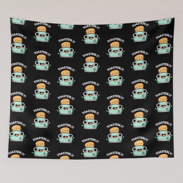 Item preview, Toasterly Toaster Funny Toast Puns (Dark BG) designed and sold by punnybone.