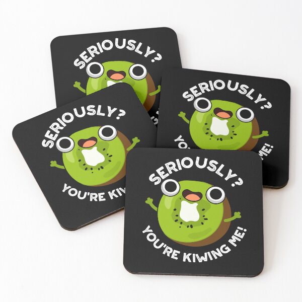 Item preview, Seriously You're Kiwing Me Funny Fruit Puns (Dark BG) designed and sold by punnybone.