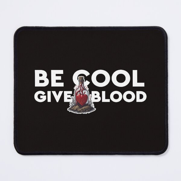 Item preview, Be Cool Give Blood Heart In SOS Bottle White Typography designed and sold by Zazizu.