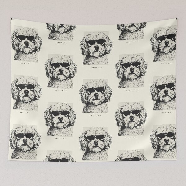 Item preview, Coton de Tulear Digital Sketch Drawing Illustration designed and sold by rafaeltto.