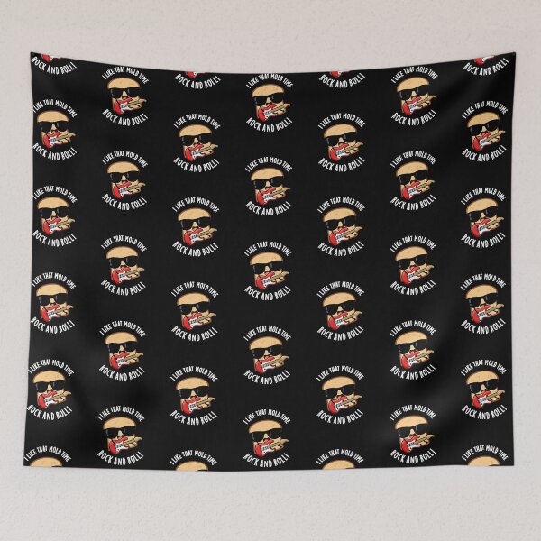 Item preview, I Like That Mold Time Rock And Roll Funny Bread Puns (Dark BG) designed and sold by punnybone.