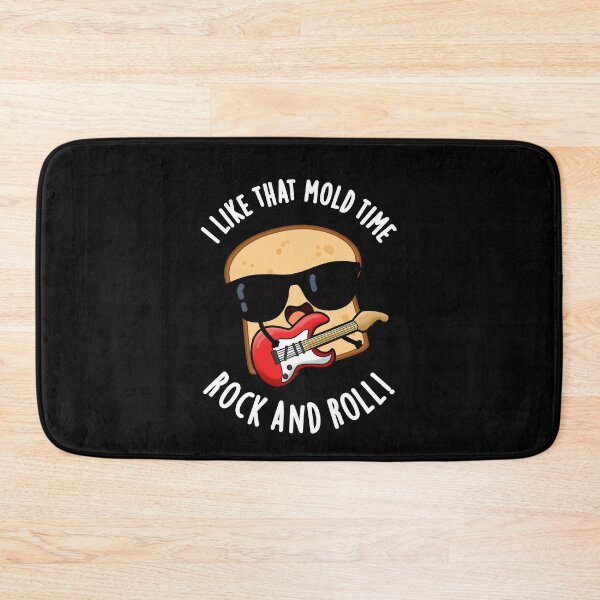 Item preview, I Like That Mold Time Rock And Roll Funny Bread Puns (Dark BG) designed and sold by punnybone.