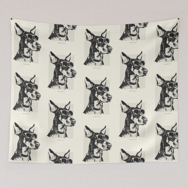 Item preview, Dobermann Digital Sketch Drawing Illustration designed and sold by rafaeltto.