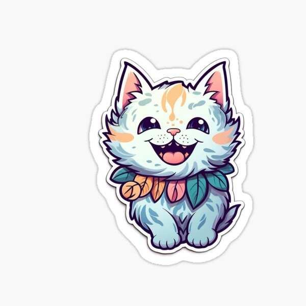 Item preview, Colorful Happy Cat  designed and sold by ArtOutlaws.