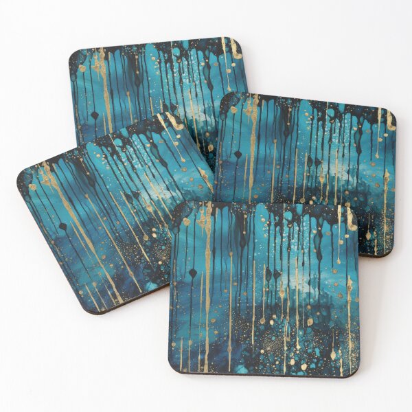 Item preview, Ink and Gold Streaks designed and sold by Adornamancy.