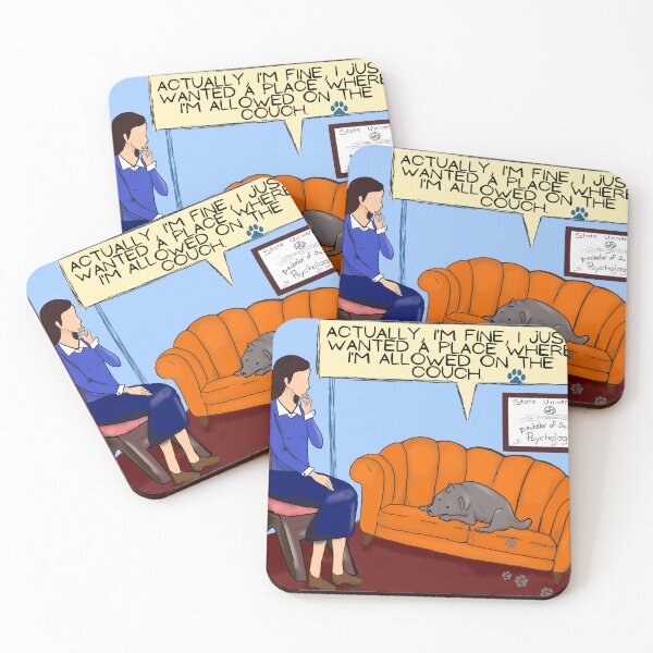 Item preview, A dog and a psychologist  designed and sold by HappyMissPsycho.